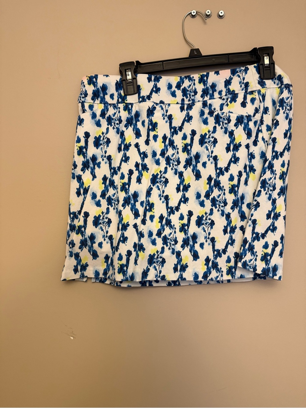 Women's Blue Floral Golf Skort